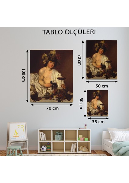 Bacchus Caravaggio'Nun Tablosu-TBL1750