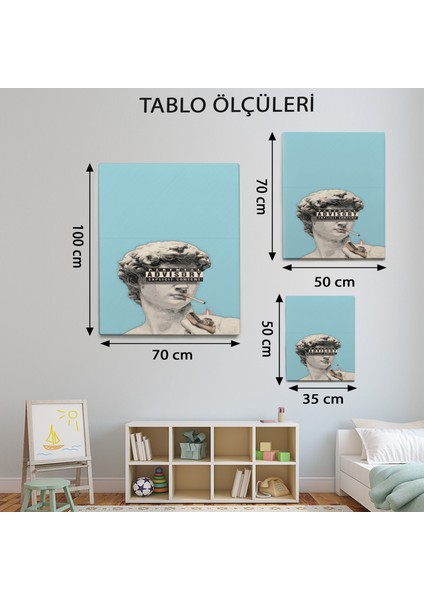 Pop Art Temalı Kadın Portre Tablo TBL1176
