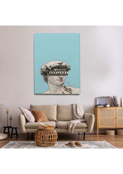 Pop Art Temalı Kadın Portre Tablo TBL1176