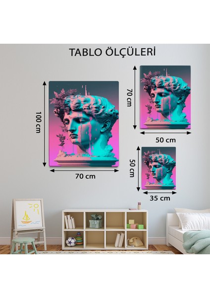 Modern Pop Art Davut Heykeli TABLOSU-TBL1628
