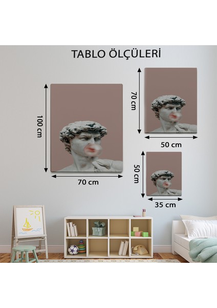 Sakız Çiğneyen Davut Heykeli TABLO-TBL1497