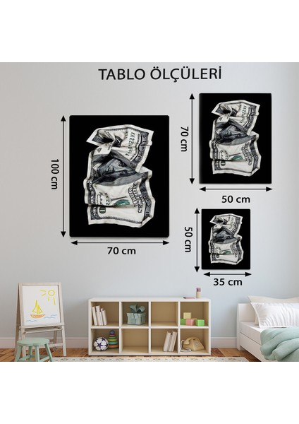 Buruşuk Dolar TABLOSU-TBL1556