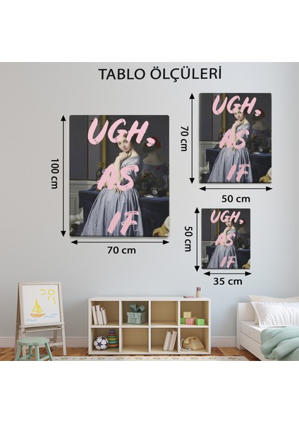 Retro Kadın Portre TABLOSU-TBL1595