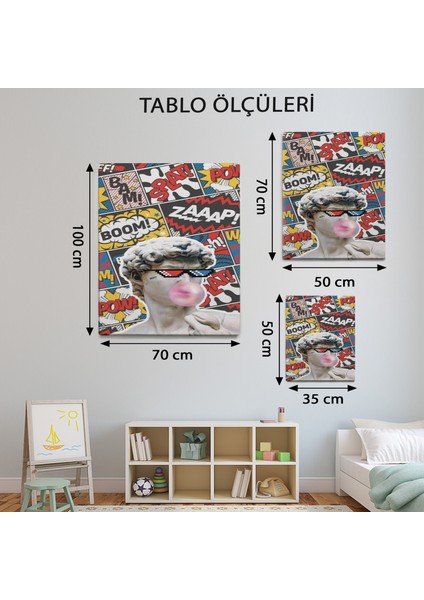 Pop Art Davut Heykeli Tablo-TBL1479