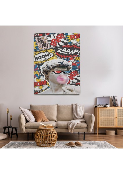 Pop Art Davut Heykeli Tablo-TBL1479