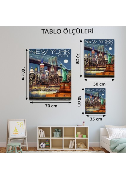 New York City Retro TABLO-TBL1487