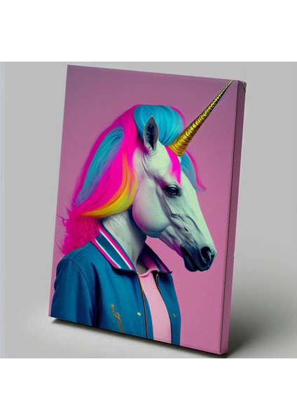 Pop Art Temalı Unicorn Tablo TBL456 fiyatları