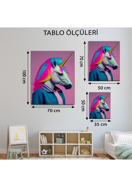 Pop Art Temalı Unicorn Tablo TBL456 modelleri