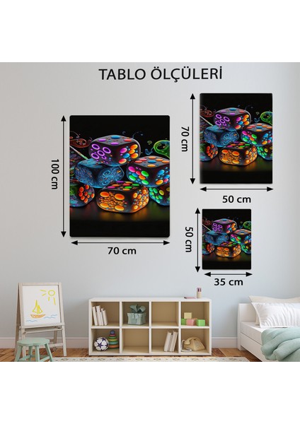 Modern Temalı Zar Partisi Tablo TBL451 modelleri