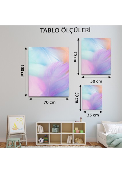 Soyut Temalı Soft Tüyler Tablo TBL520