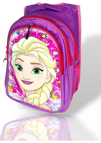 Elsa Kız Çocuk Ilkokul Işıklı Okul Sırt Çantası + Beslenme Çantası fiyatları