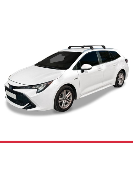 Toyota Corolla Touring/estate (E210) 2019 ve Sonrası ile Uyumlu Ace-2 Ara Atkı Tavan Barı Siyah 2 Adet modelleri