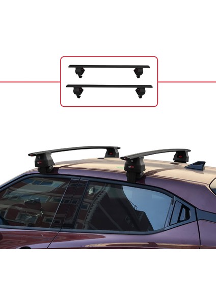 Nissan Juke F16 2019 ve Sonrası ile Uyumlu Ace-4 Ara Atkı Tavan Barı Siyah 2 Adet modelleri