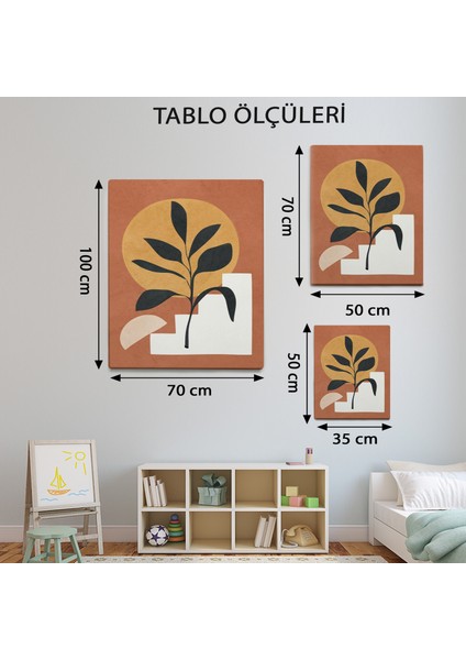 Minimalist Temalı Bohem Renkli Tablo TBL618