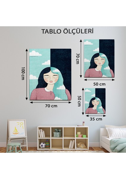 Illüstrasyon Temalı Dekoratif Tablo TBL848