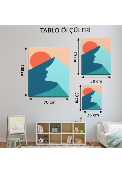 Illüstrasyon Temalı Dağ Tepesi Tablo TBL623
