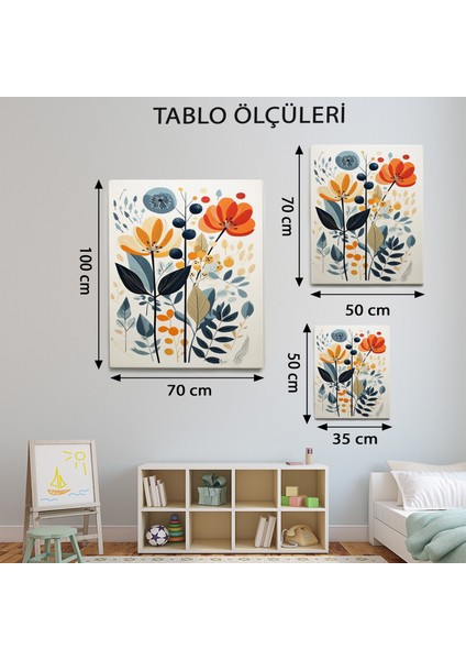 Çiçek Temalı Bohem Tablo TBL998