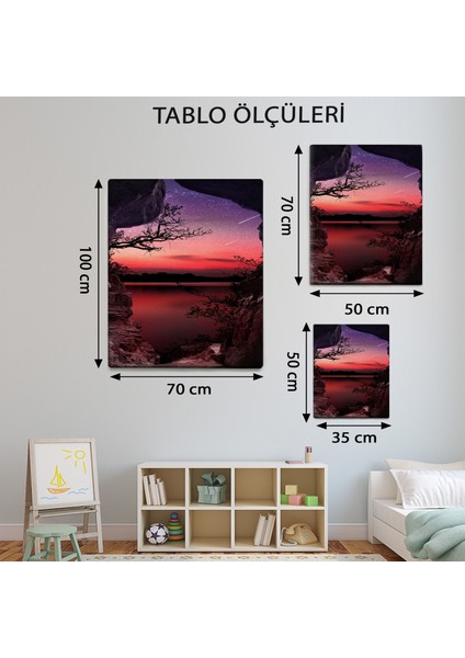 Manzara Temalı Kızıl Manzara Tablo TBL29 modelleri