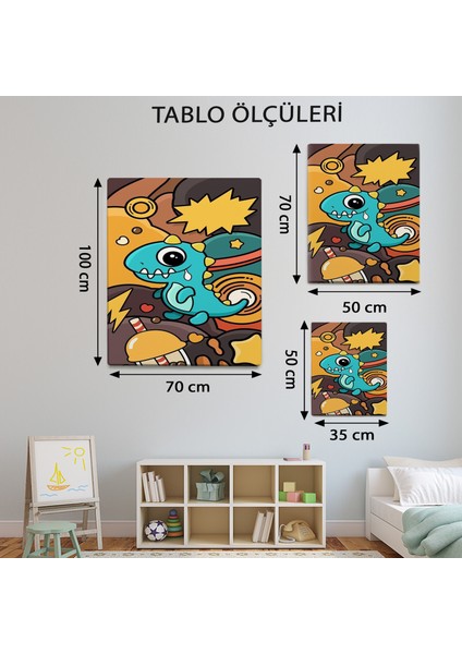 Bebek Çocuk Odası Temalı Dinozor Tablo TBL803