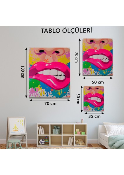 Pop Art Temalı Dekoratif Tablo TBL904