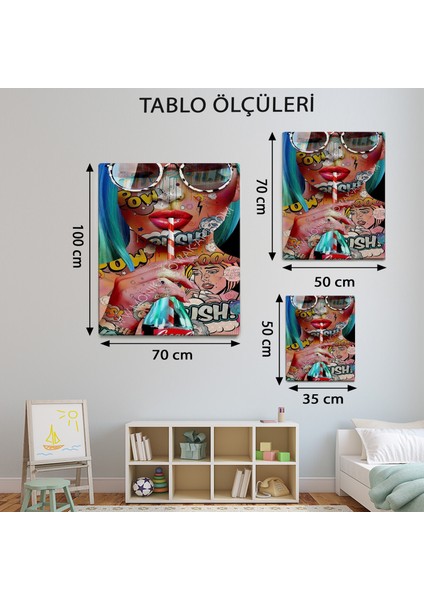 Pop Art Temalı Modern Tablo TBL912