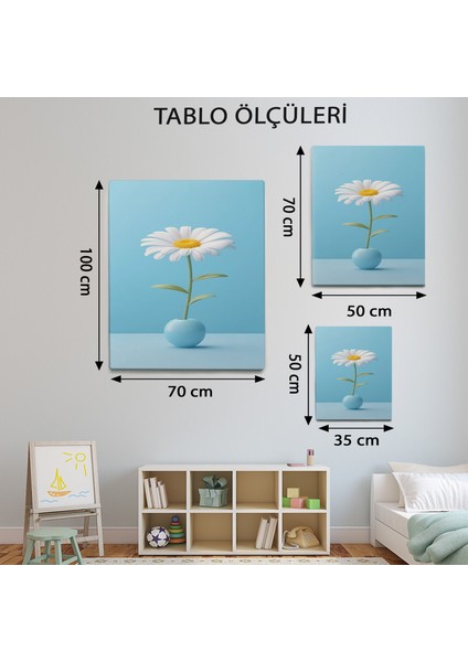 Minimalist Temalı Papatya Tablo TBL580