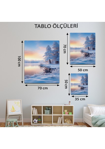 Manzara Temalı Kış Gölü Tablo TBL189