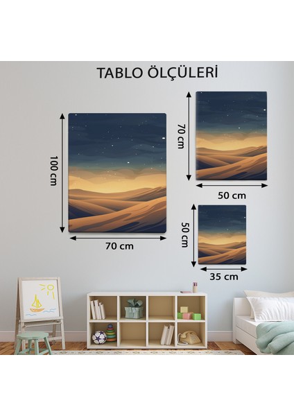 Illüstrasyon Temalı Bohem Çöl Tablo TBL172