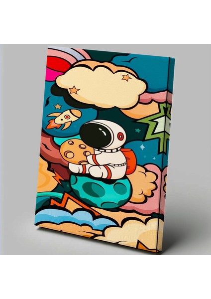 Bebek Çocuk Odası Temalı Astronot Tablo TBL833