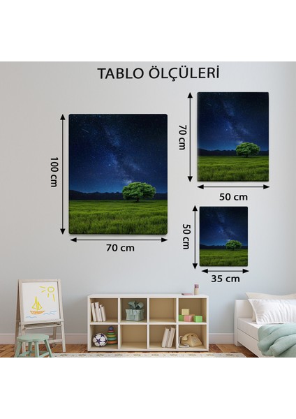 Manzara Temalı Yalnız Ağaç Tablo TBL27