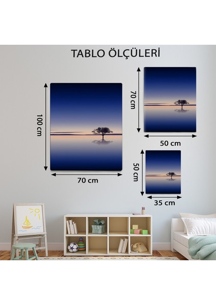 Ağaç Temalı Denizde Ağaç Tablo TBL180