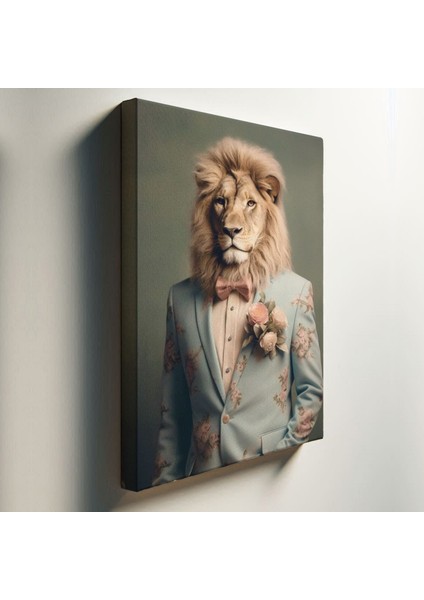 Insan Temalı Aslan Tablo TBL882