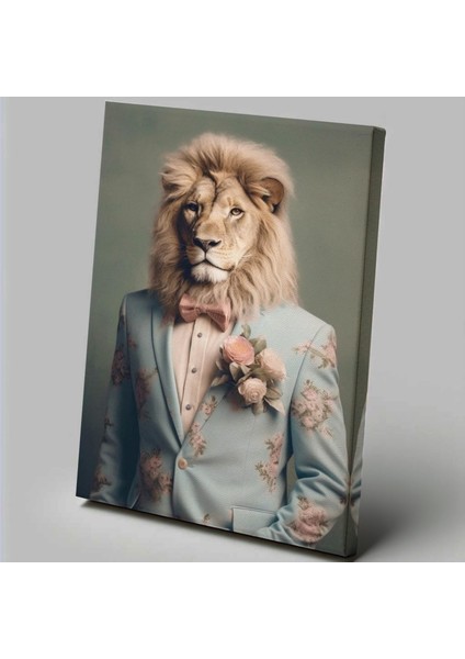 Insan Temalı Aslan Tablo TBL882