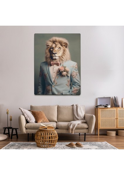 Insan Temalı Aslan Tablo TBL882