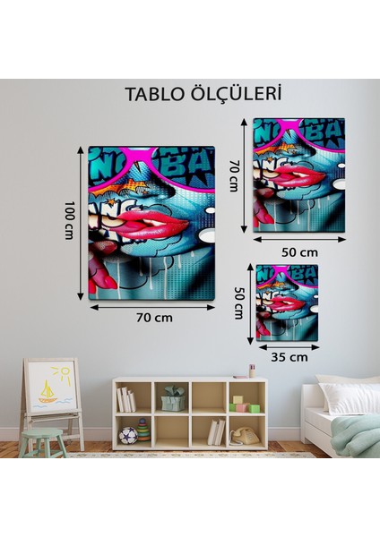 Pop Art Temalı Modern Tablo TBL913