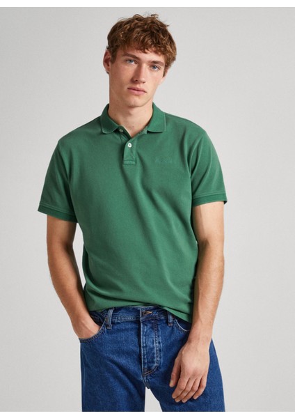 Koyu Yeşil Erkek Polo T-Shirt PM542099 654 New Olıver Gd