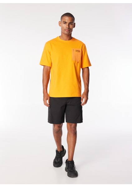 Bisiklet Yaka Baskılı Turuncu Erkek T-Shirt VUTR10243K0001_BAVARO Rs fiyatları