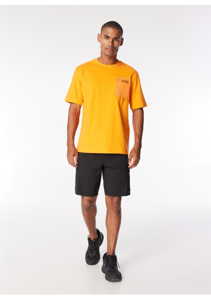 Bisiklet Yaka Baskılı Turuncu Erkek T-Shirt VUTR10243K0001_BAVARO Rs modelleri