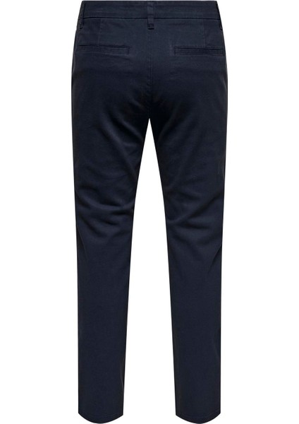 Normal Bel Dar Paça Dar Koyu Lacivert Erkek Pantolon Onsnıcky Pete Slım 0241 Pant