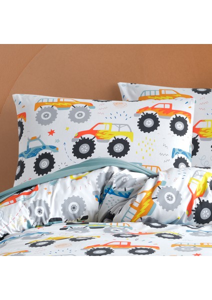 Cars Pamuk Tek Kişilik Lastikli Çarşaflı Nevresim Takımı fırsatları