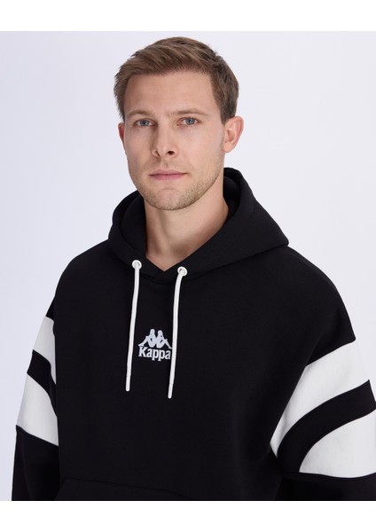 Authentic Benedict Hoodie Erkek Siyah-Beyaz Oversize Fit Hoodie fiyatları