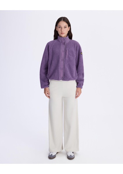 Authentic Crete Kadın Mor Comfort Fit Sherpa fiyatları