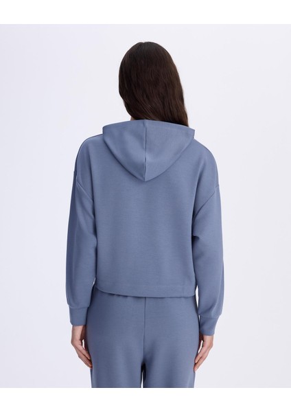 Eira Kadın Mavi Comfort Fit Hoodie