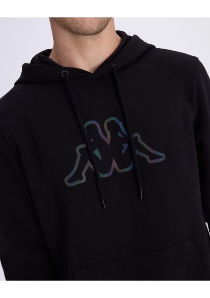 Logo Brian Hoodie Erkek Siyah Regular Fit Hoodie modelleri