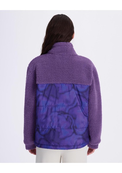 Authentic Aria Kadın Mor Oversize Fit Mont indirimleri