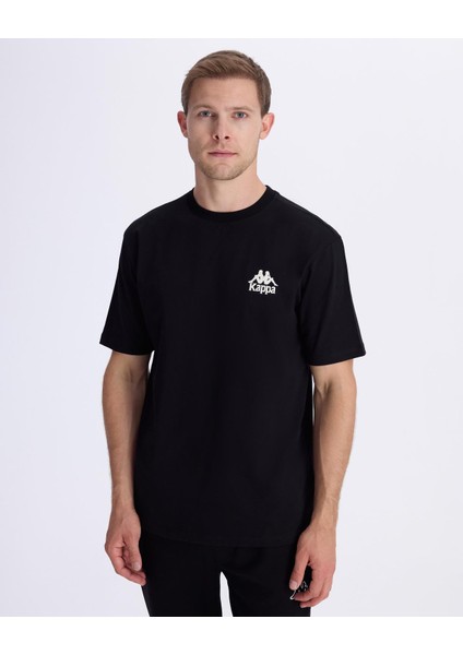 Authentic Baston Erkek Siyah Regular Fit T-Shirt