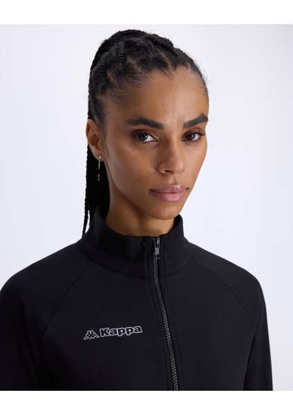 Berry Full Zip Kadın Siyah Regular Fit Fermuarlı Eşofman Üstü modelleri