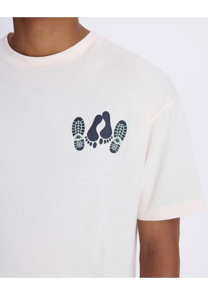 Authentic Authentic Graphik Pirat Erkek Beyaz Comfort Fit T-Shirt modelleri