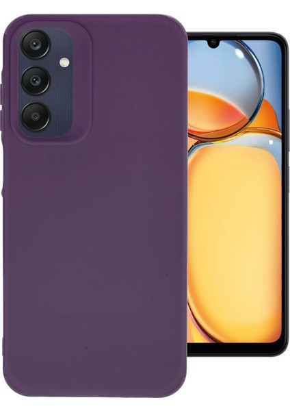 Denza Case Samsung Galaxy A35 Kılıf Lüx Pürüzsüz Silikon Kapak - Mürdüm