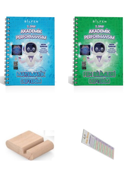 7. Sınıf Matematik - Fen Bilimleri Defterim - Akademik Performansım - Telefon Tutucu